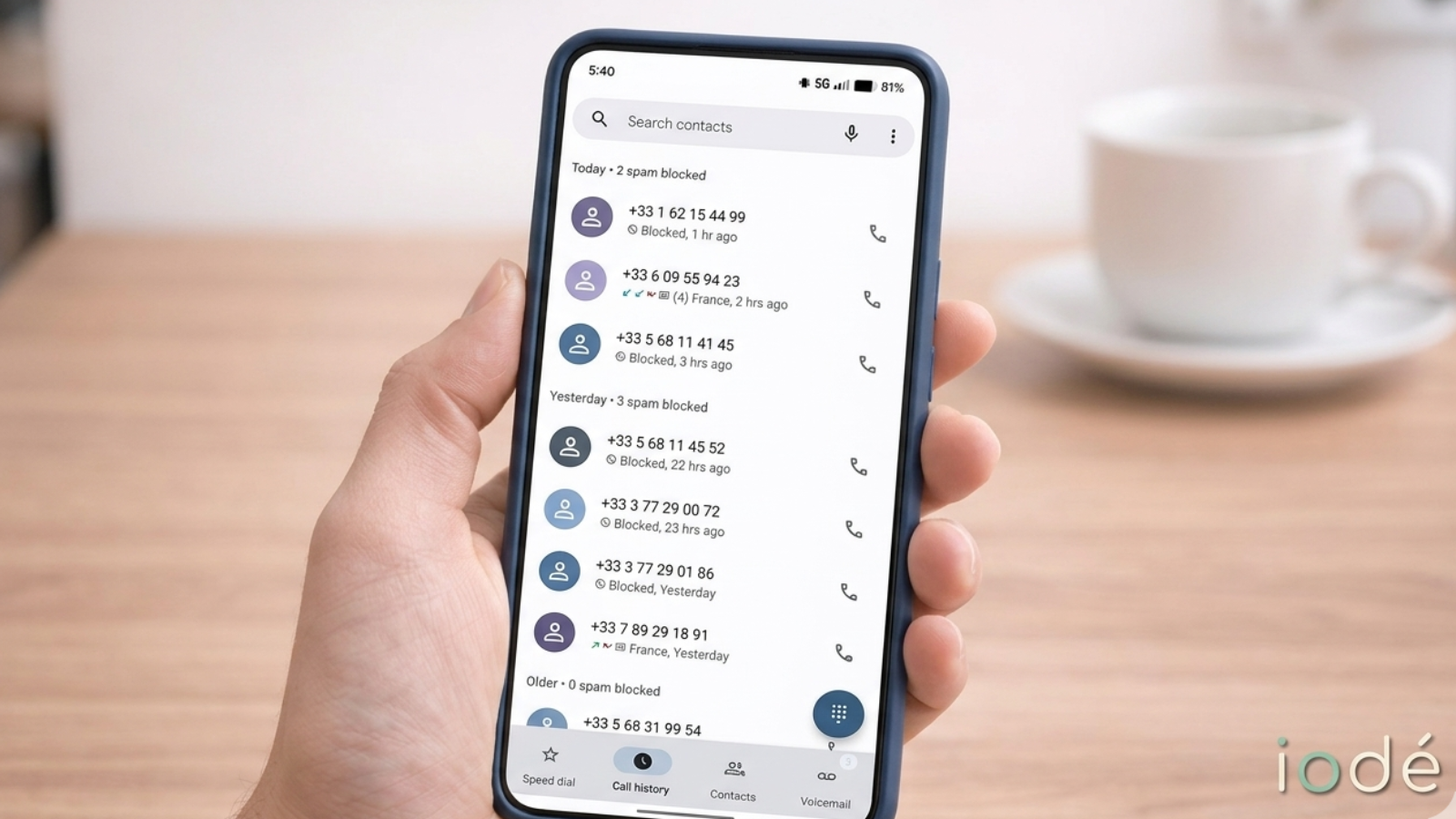 iodéOS Spam Blocker